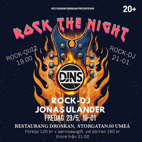 Rock Music Quiz & Rock the Night w. DJ Jonas Ulander!