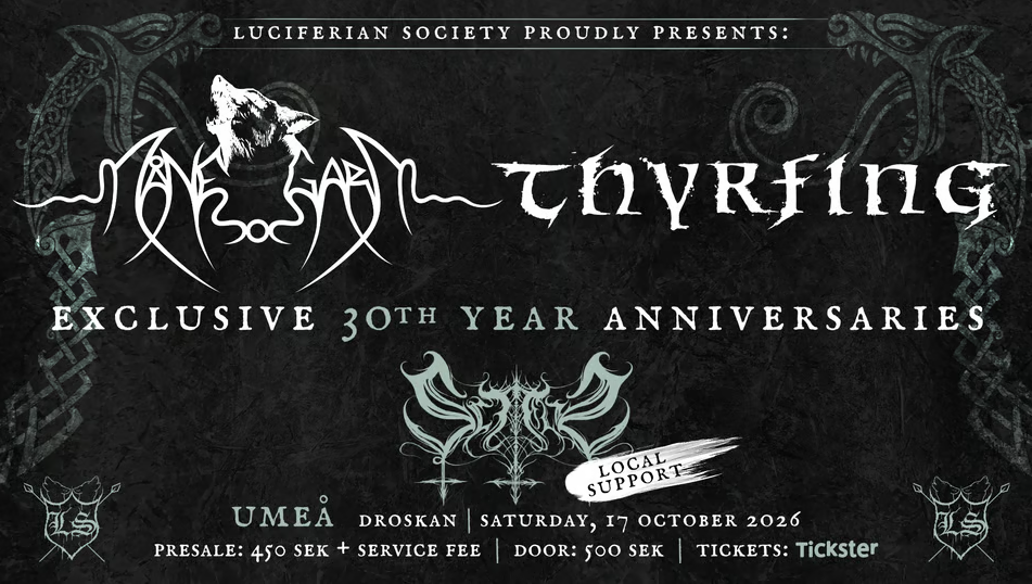 Månegarm & Thyrfing exclusive 30th year anniversaries!
